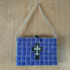 Handmade Bible / Book Bag / Shoulder Bag, Customizable and Elegant, Woven on Plastic Canvas  - For Display or Occasional Use