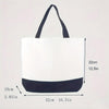 New Black and White Canvas Tote Bag, with Butterfly and Floral Bouquet Embrodery - Made to order in the UK!