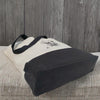 New Black and White Canvas Tote Bag, with Butterfly and Floral Bouquet Embrodery - Made to order in the UK!